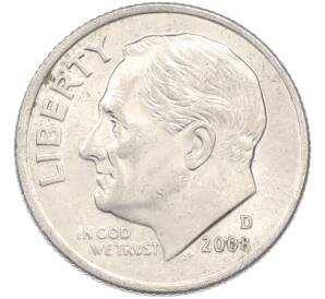 1 дайм (10 центов) 2008 года D США — Фото №1