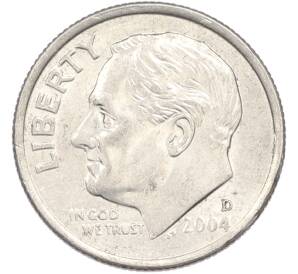 1 дайм (10 центов) 2004 года D США — Фото №1