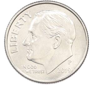 1 дайм (10 центов) 2019 года P США — Фото №1