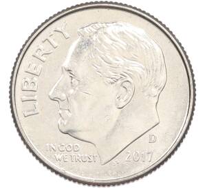 1 дайм (10 центов) 2017 года D США — Фото №1