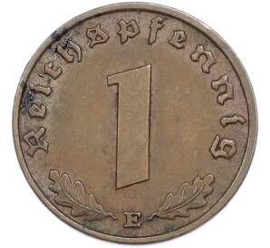 1 рейхспфенниг 1939 года E Германия — Фото №2