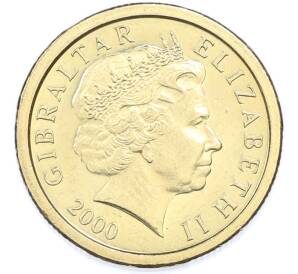 1 фунт 2000 года Гибралтар — Фото №2
