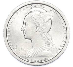 1 франк 1948 года Сен-Пьер и Микелон — Фото №2