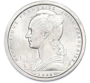 1 франк 1948 года Сен-Пьер и Микелон — Фото №2