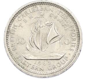 10 центов 1965 года Восточные Карибы — Фото №1
