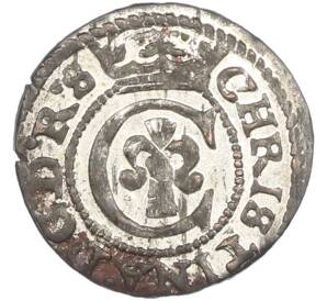 1 солид 1644 года Рига — Кристина — Фото №1