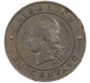 1 сентаво 1884 года Аргентина — Фото №2