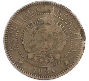 1 сентаво 1884 года Аргентина — Фото №1