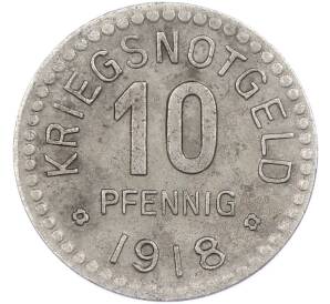 10 пфеннигов 1918 года Германия — город Фольках (Нотгельд) — Фото №2
