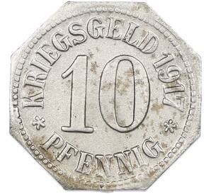 10 пфеннигов 1917 года Германия — город Висбаден (Нотгельд) — Фото №2