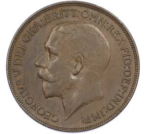 1 пенни 1926 года Великобритания — Фото №2