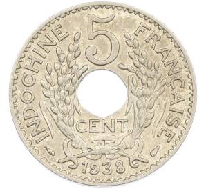 5 центов 1938 года Французский Индокитай — Фото №1
