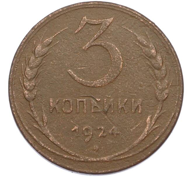Монета 3 копейки 1924 года (Артикул: M1-67482) — Фото №1
