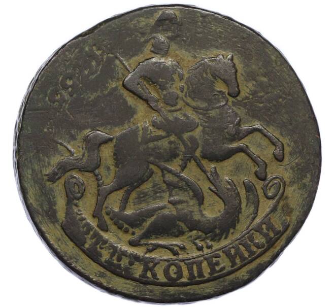 Монета 2 копейки 1757 года (Артикул: K7-2044) — Фото №2