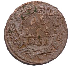 Денга 1751 года — Фото №1