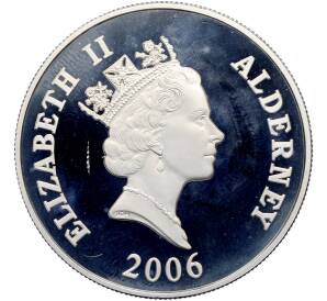 5 фунтов 2006 года Олдерни «Великие британцы — Елизавета I» — Фото №2