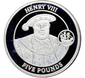 5 фунтов 2008 года Гибралтар «История Британии — Генрих VIII» — Фото №1