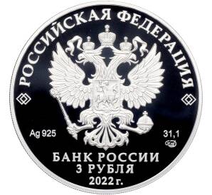 3 рубля 2022 года СПМД «450 лет битве при Молодях» — Фото №2