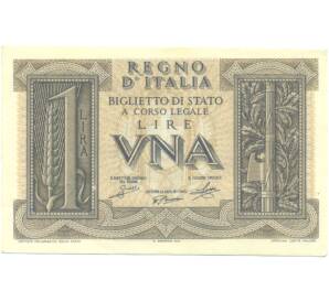 1 лира 1939 года Италия — Фото №1
