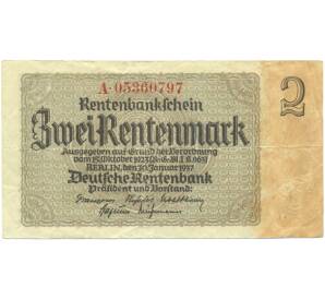 2 рентенмарки 1937 года Германия — Фото №1