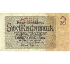 2 рентенмарки 1937 года Германия — Фото №1