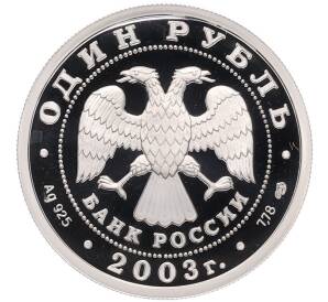 1 рубль 2003 года СПМД «300 лет Санкт-Петербургу — Ангел» — Фото №2