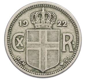 25 эйре 1922 года Исландия — Фото №1
