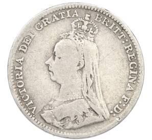 3 пенса 1891 года Великобритания — Фото №2