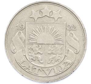 50 сантимов 1922 года Латвия — Фото №2