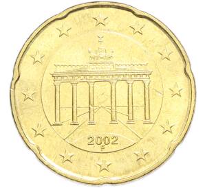 20 евроцентов 2002 года F Германия — Фото №1
