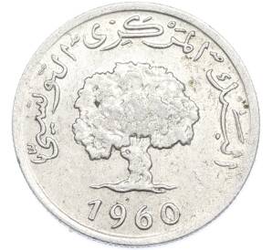 1 миллим 1960 года Тунис — Фото №1