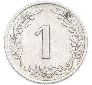 1 миллим 1960 года Тунис — Фото №2