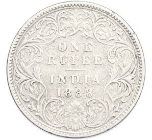 1 рупия 1888 года B Британская Индия — Фото №1