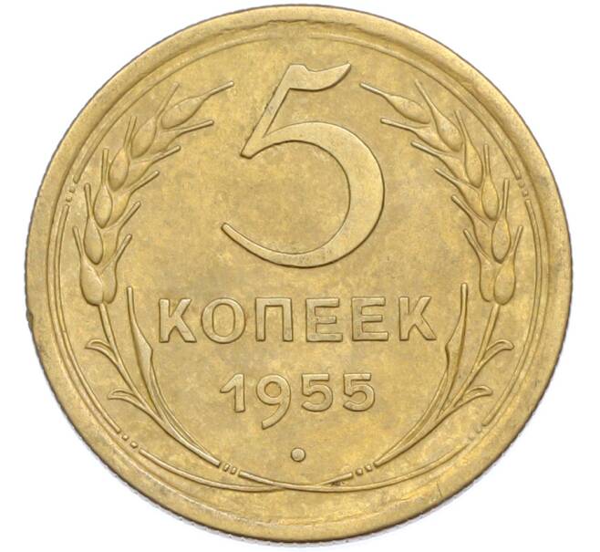 Монета 5 копеек 1955 года (Артикул: K7-2364) — Фото №1