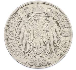 25 пфеннигов 1910 года F Германия — Фото №2