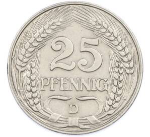 25 пфеннигов 1910 года D Германия