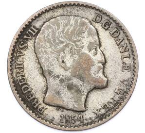 4 скиллинга 1854 года Дания — Фото №1