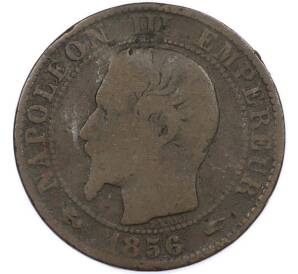 5 сантимов 1856 года Франция — Фото №1
