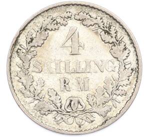 4 скиллинга 1854 года Дания — Фото №1