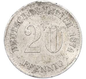 20 пфеннигов 1874 года Германия — Фото №1