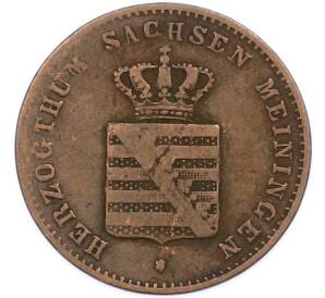 1 пфенниг 1863 года Саксен-Мейнинген — Фото №2