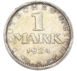 1 марка 1924 года A Германия — Фото №1