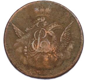 1 копейка 1755 года ММД «Орел в облаках» — Фото №2