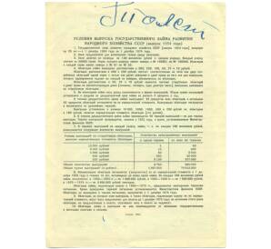 Облигация на сумму 25 рублей 1954 года Государственный заем развития народного хозяйства СССР — Фото №2