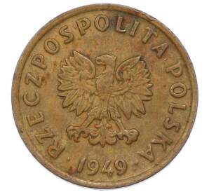 5 грошей 1949 года Польша — Фото №1