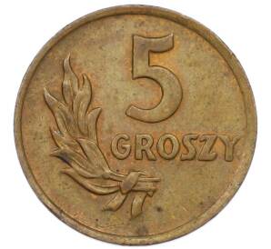 5 грошей 1949 года Польша — Фото №2