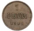 Монета 1 пенни 1911 года Русская Финляндия (Артикул: K7-2625) — Фото №1