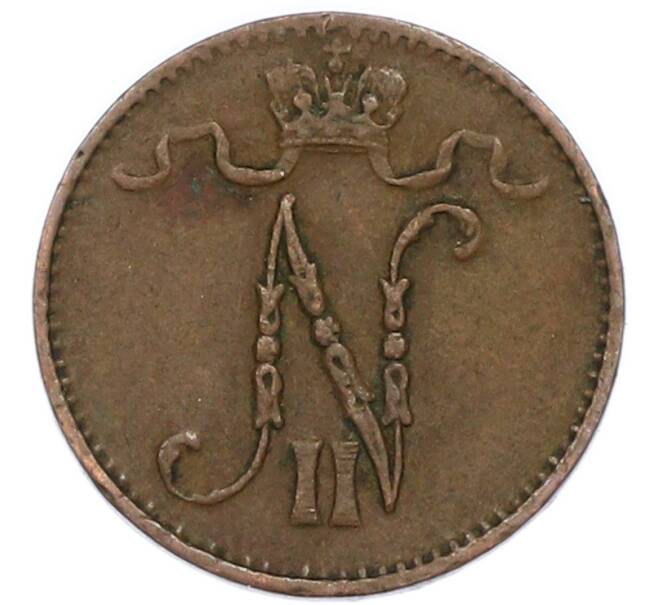 Монета 1 пенни 1916 года Русская Финляндия (Артикул: K7-2628) — Фото №2
