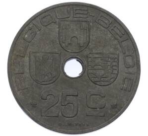 25 сантимов 1946 года Бельгия (Тип надписи BELGIQUE-BELGIE) — Фото №2
