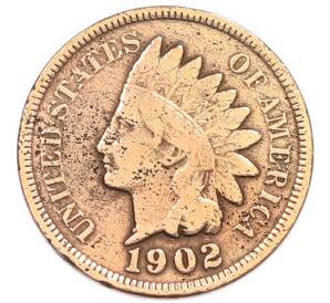 1 цент 1902 года США — Фото №1